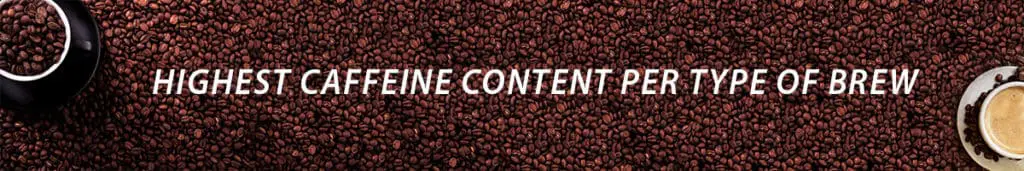 how does brewing affect caffeine content