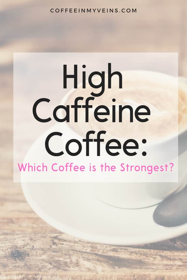 strongest coffee in the world and high caffeine coffee pin