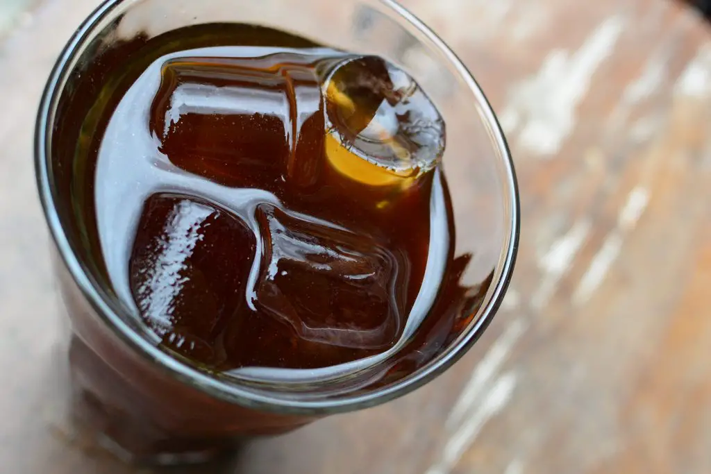 cold brew coffee in a glass