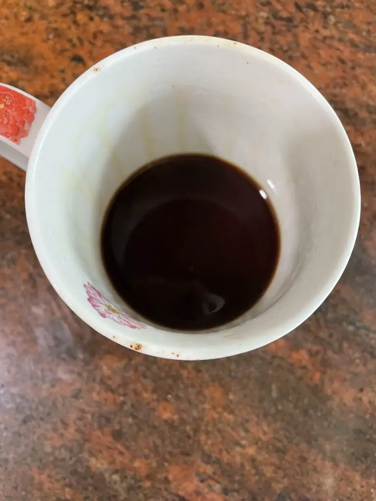 shot of aeropress coffee