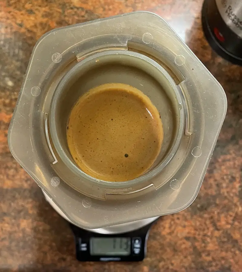 aeropress iced slurry